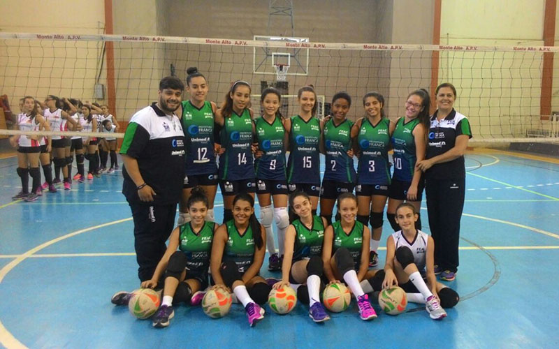 Equipe de Vôlei Infantil Feminino de Franca (foto: divulgação)